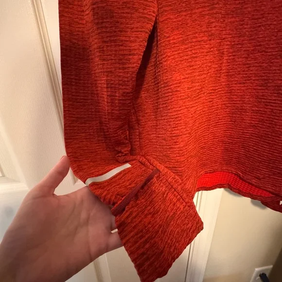 Nike dri fit men’s large red quarter zip athletic running - Picture 2 of 5